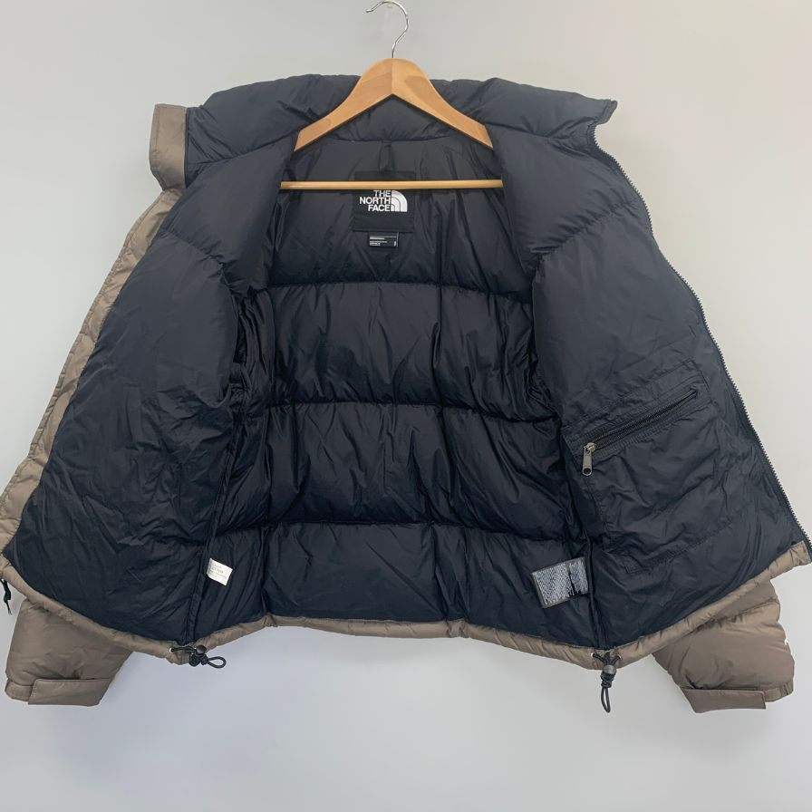 極美品◆ノースフェイス ダウンジャケット ヌプシ 700フィル ユニセックス ベージュ サイズS THE NORTH FACE 【AFA5】