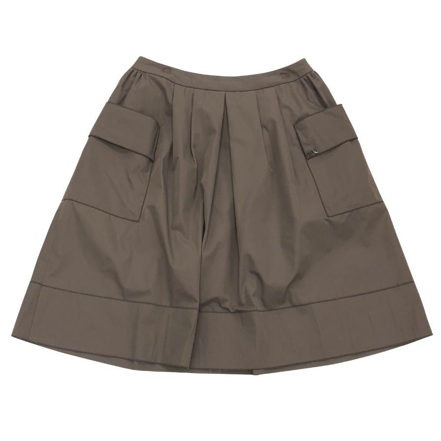 ルネ フレアスカート ミニ ポケット デザイン ブラウン系 レディース サイズ38 Rene【AFB18】
