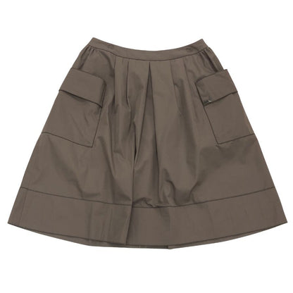 ルネ フレアスカート ミニ ポケット デザイン ブラウン系 レディース サイズ38 Rene【AFB18】