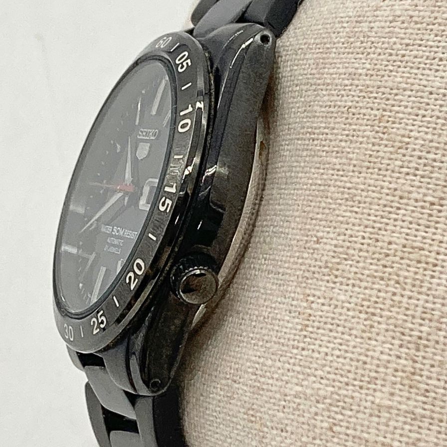 セイコー SNKE03K1 オートマティック カレンダー 自動巻き 裏スケルトン 時計 SEIKO【AFI7】【中古】