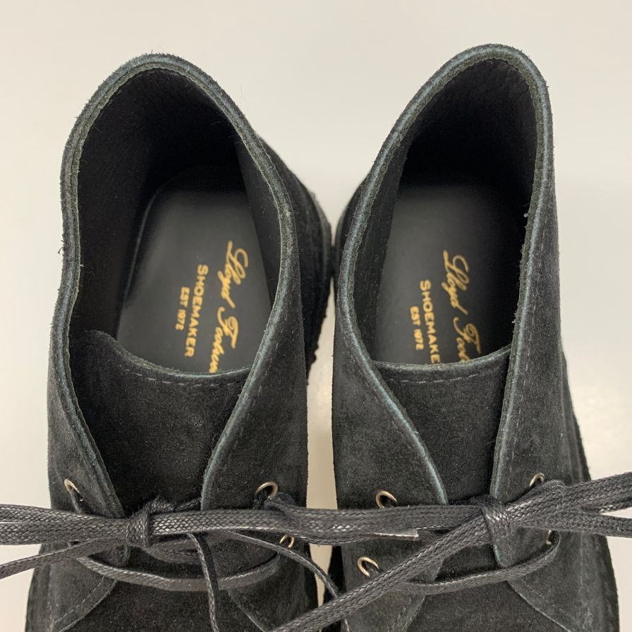 ロイドフットウェア レザーシューズ チャッカブーツ スエード クレープソール メンズ サイズ40 ブラック系 Lloyd Footwear 約25.0cm【AFD2】