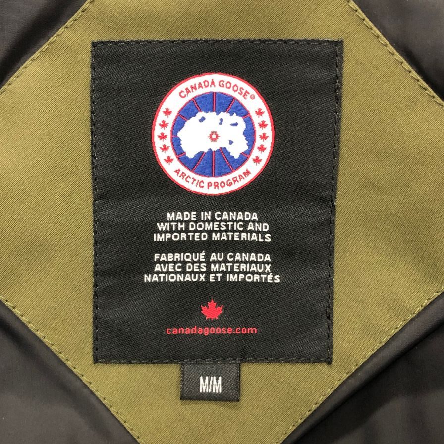 極美品◆カナダグース ミスティーク ダウンコート 3035L レディース カーキ サイズM CANADA GOOSE Mystique 【AFA14】