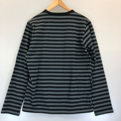 極美品◆アニエスベー オム 長袖Tシャツ ボーダー メンズ サイズ1 agnès b. HOMME 【AFB4】