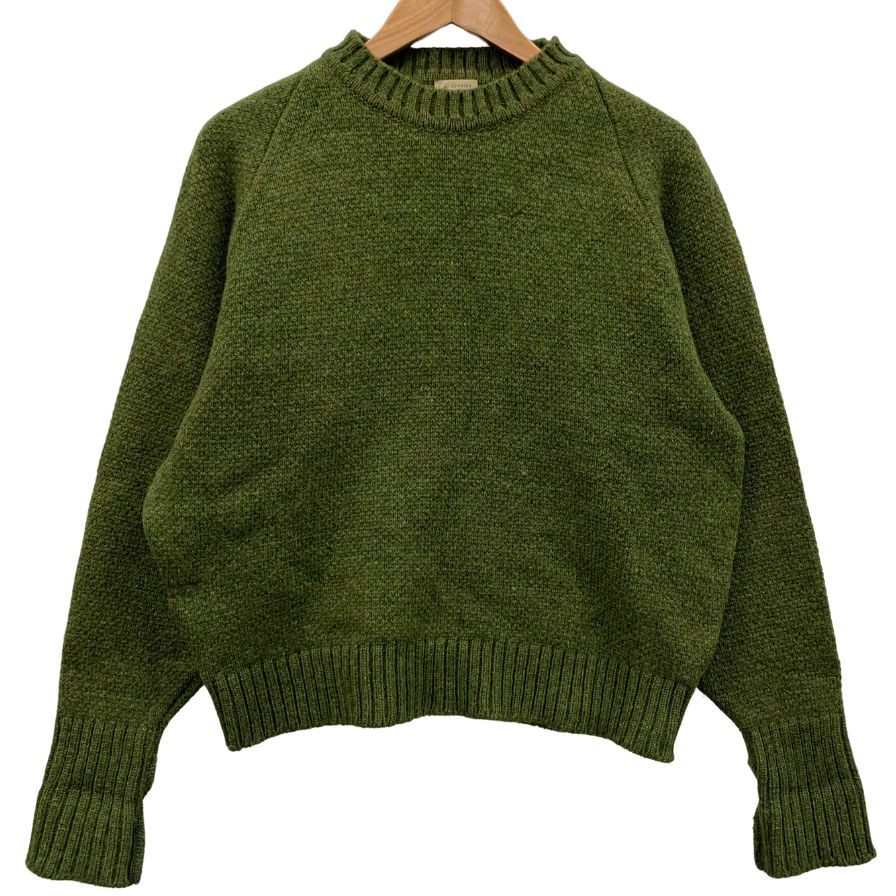 中古◆フィルソン セーター ウール FST3009 スコットランド製 サイズL カーキ メンズ FILSON 【AFA21】