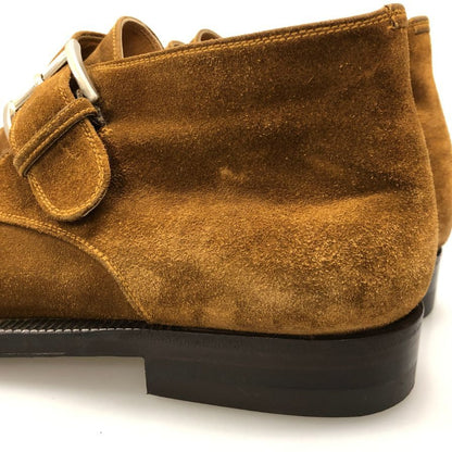 ストールマンテラッシ スエード チャッカブーツ Uチップ メンズ サイズ40.5 ブラウン SUTOR MANTELLASSI 約25.5cm【AFC30】