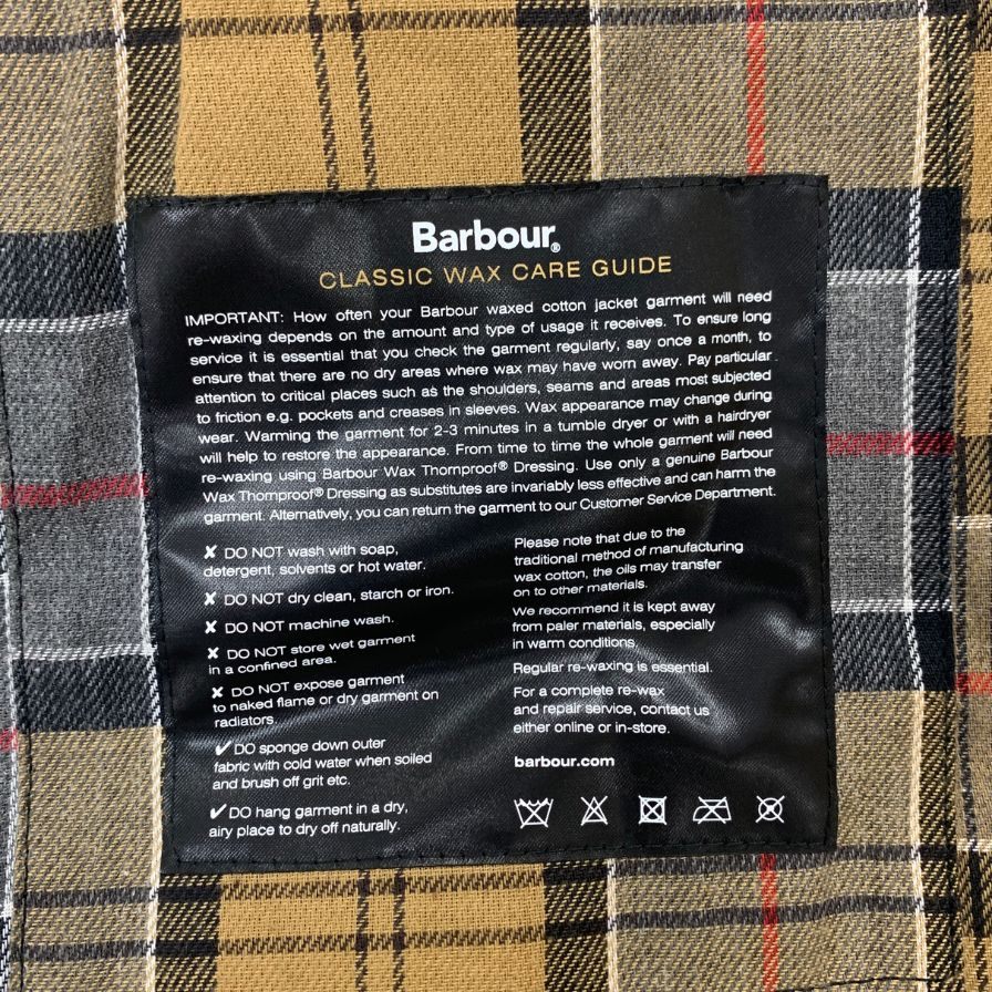 美品◆バブアー コート バーレー 2ワラント グレー ワックスドコットン サイズ38  BARBOUR BURGHLEY 【AFA18】