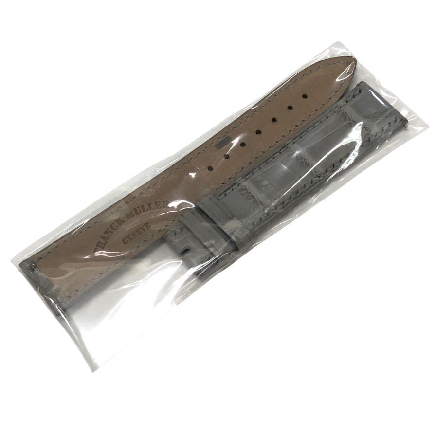 フランクミュラー ベルト 5850 クロコ メンズ グレー FRANCK MULLER【AFI7】