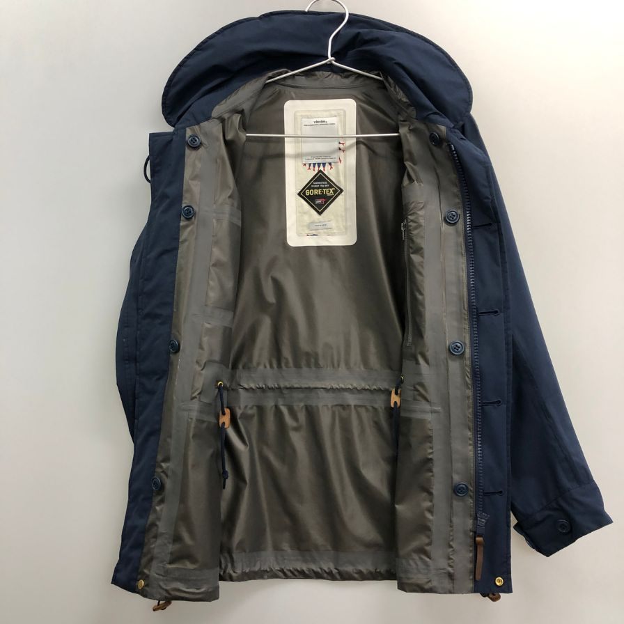 極美品◆ビズビム  ノマド ジャケット ゴアテックス サイズ1 ネイビー メンズ visvim 【AFB43】