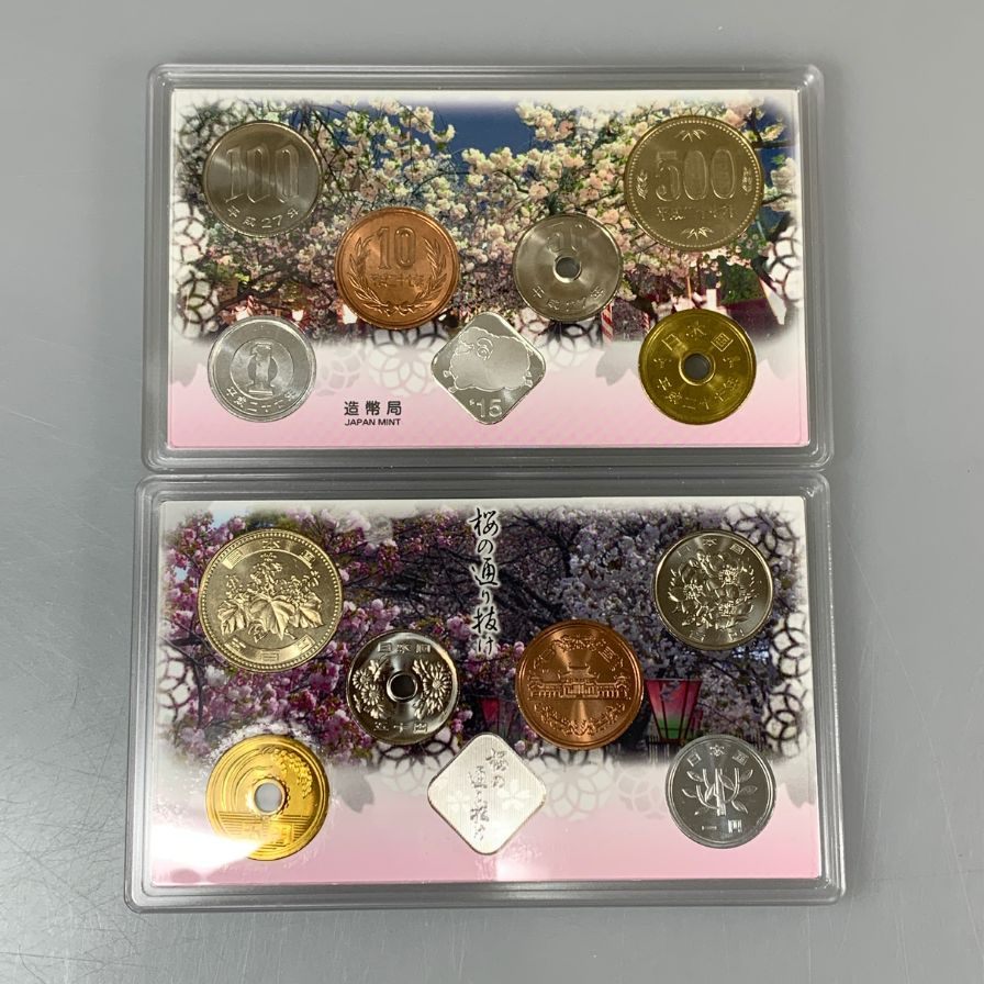 【12セット】造幣局 桜の通り抜け 貨幣セット 銀メダル付随 2011・2012・2013・2014・2015・2016・2017・2018・2019 額面666円 MINT SET【AFI4】【中古】
