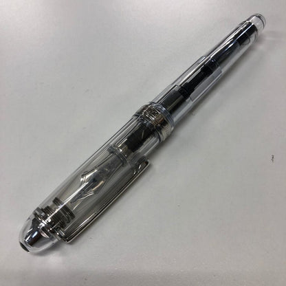 プラチナ 万年筆 センチュリー 3776 透明 クリア ペン先14K F 585 日本製 PLATINUM CENTURY【AFI12】