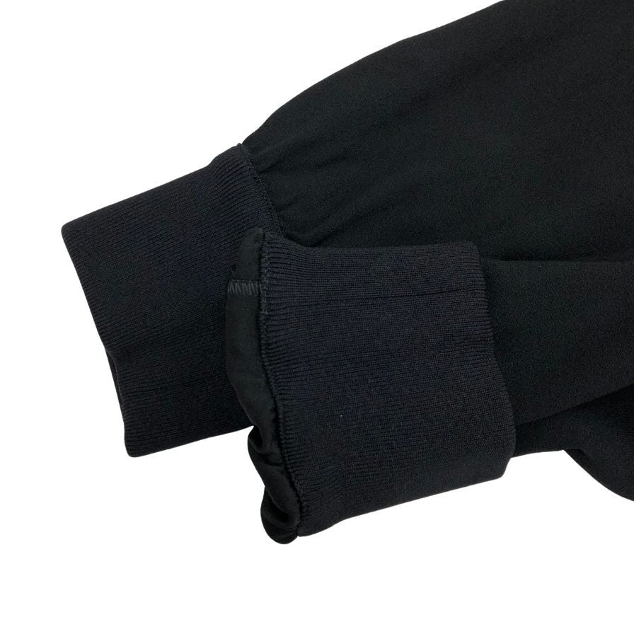 美品◆モンクレール 21AW プルオーバーパーカー CAMICIA アセテート×レーヨン レディース サイズ40 ブラック×ベージュ G20932F00003 MONCLER 【AFB50】