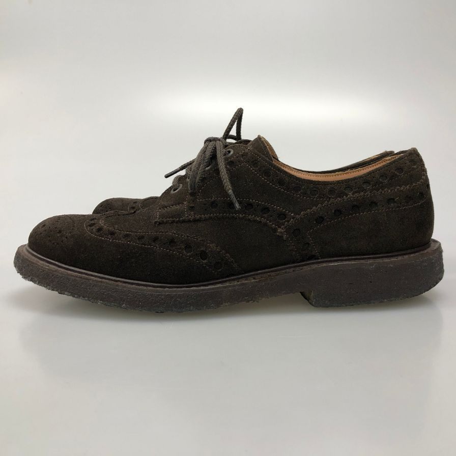 チーニー ウイングチップ スエード ダーク ダークブラウン UK6 メンズ JOSEPH CHEANEY 約25.0cm【AFC2】