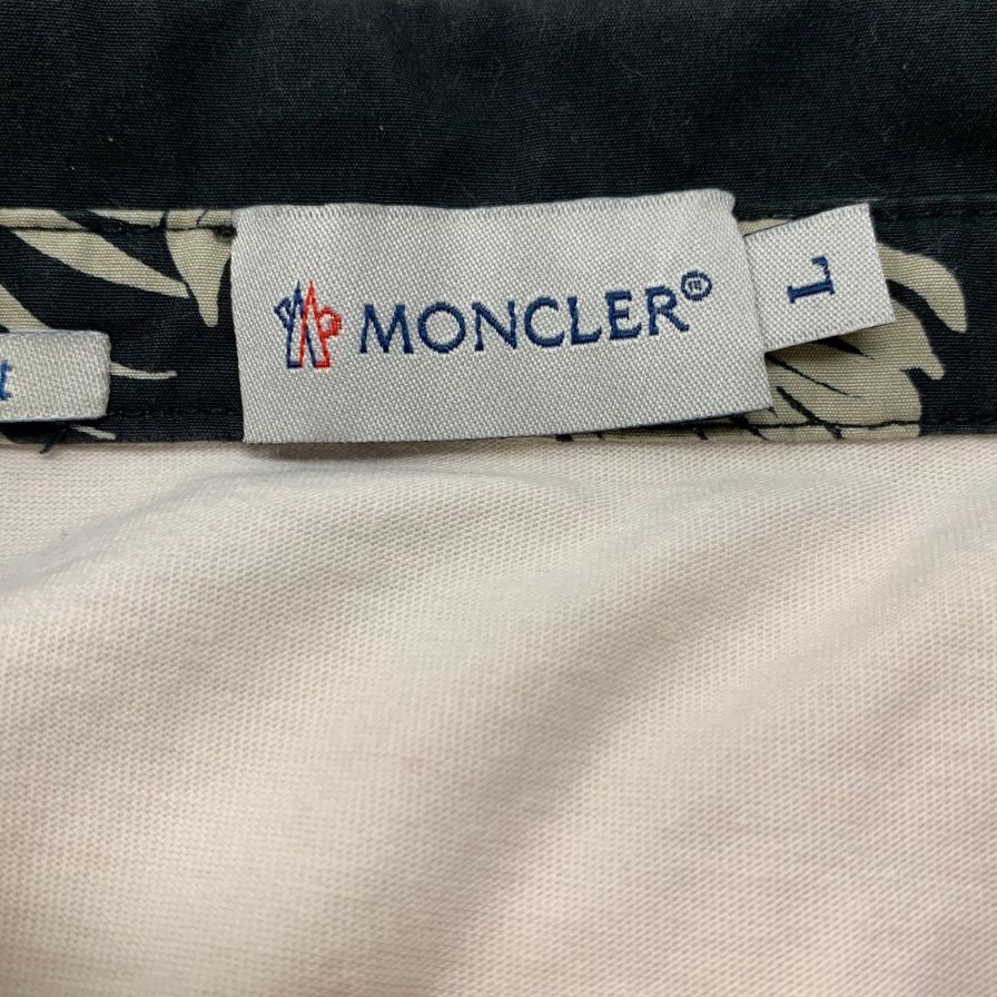 中古◆モンクレール 半袖ポロシャツ ベージュ系 メンズ サイズL HCOM1300354 MONCLER 【AFB36】