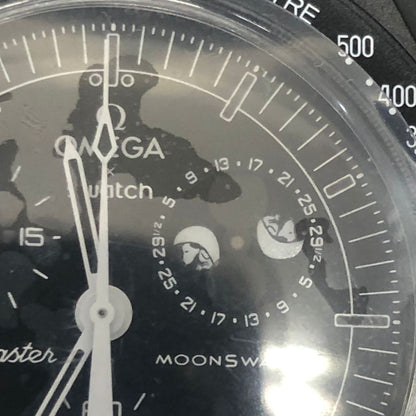 オメガ スウォッチ 腕時計 ムーンスウォッチ スヌーピー  MoonSwatch Snoopy Mission to the Moonphase ブラック OMEGA Swatch【AFI8】