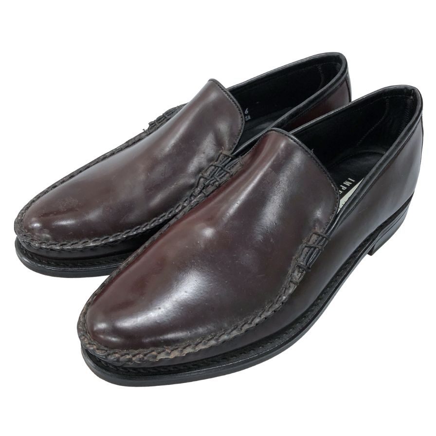 フローシャイム インペリアル ローファー 78000 コードバン メンズ  サイズ8 E ブラウン FLORSHEIM ローファー 約26.5cm【LA】【中古】