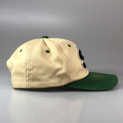 ステューシー キャップ 6パネル 2トーン アップリケ ワッペン 1311061 ベージュ グリーン STUSSY【AFB54】【中古】