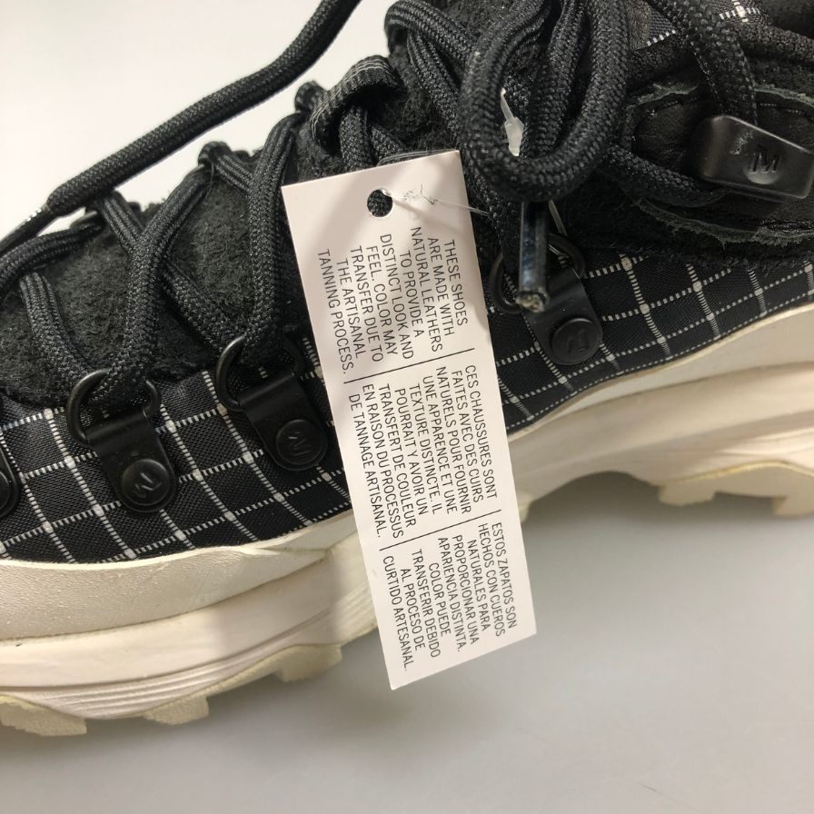 メレル トレッキングシューズ ビブラムソール オンタリオ スポーツ ブラック×ホワイト サイズ23.5cm  MERRELL 約23.5cm【AFD4】