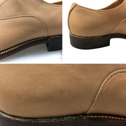 スコッチグレイン レザーシューズ ベルオム 746 ストレートチップ パンチド ベージュ サイズ24 メンズ SCOTCH GRAIN BELHOMME 約24.0cm【AFD9】