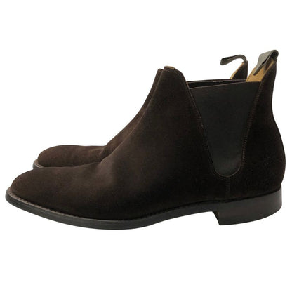 クロケット&ジョーンズ サイドゴアブーツ チェルシー 341ラスト スエード メンズ サイズUK8E ブラウン CROCKETT&JONES CHELSEA8 ブーツ 約26.5cm【LA】【中古】