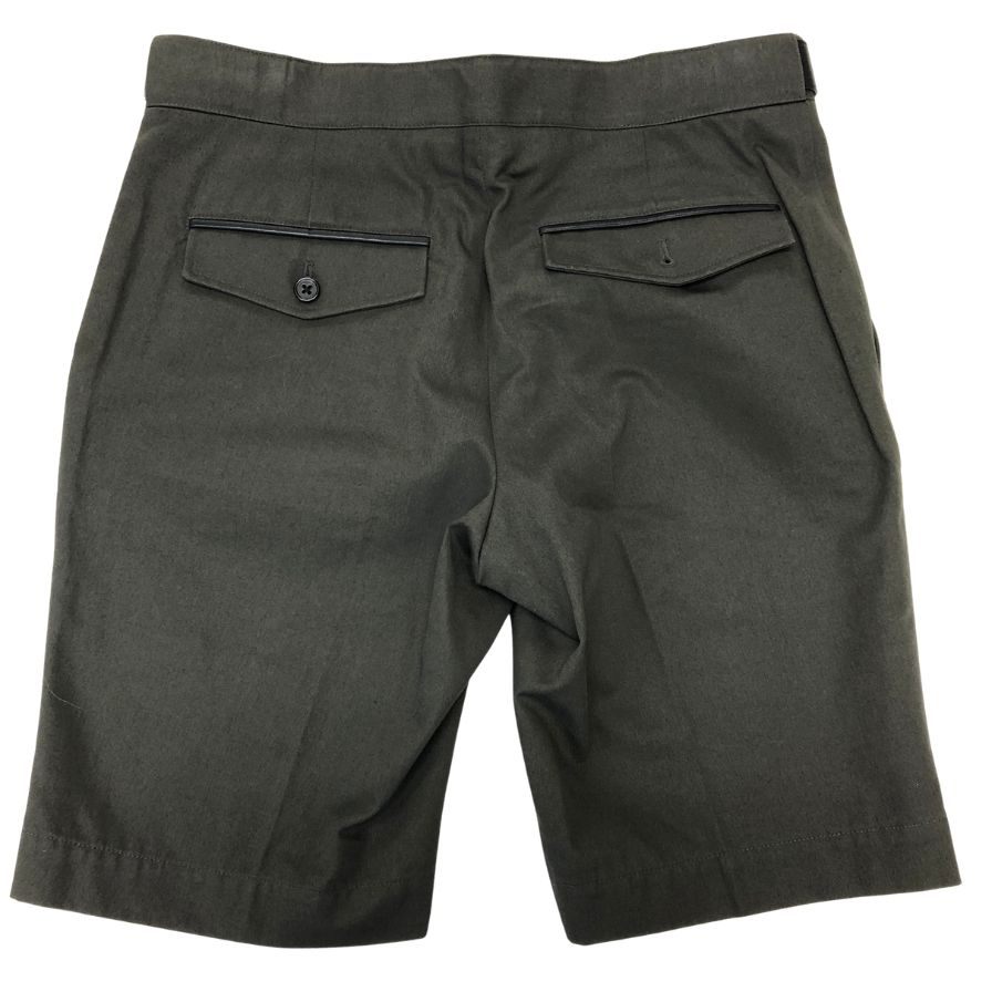 エルメス ショートパンツ レザーあしらい グレー メンズ サイズ38 HERMES 【AFB29】