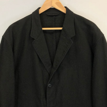 極美品◆コモリ 25AW コットンネルジャケット ブラック メンズ サイズ2 C03-01004 COMOLI 【AFB5】
