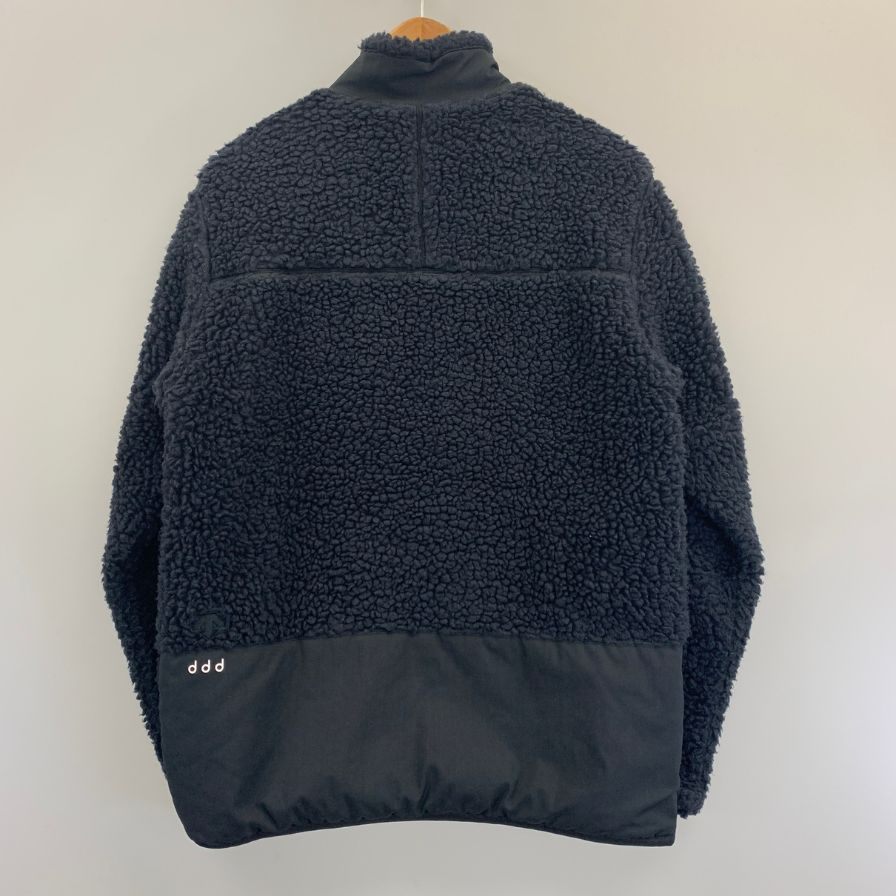 美品◆デサントポーズ ボアフリースジャケット DLMOJC35S メンズ サイズM ブラック ddd DESCENTE PAUSE 【AFA13】
