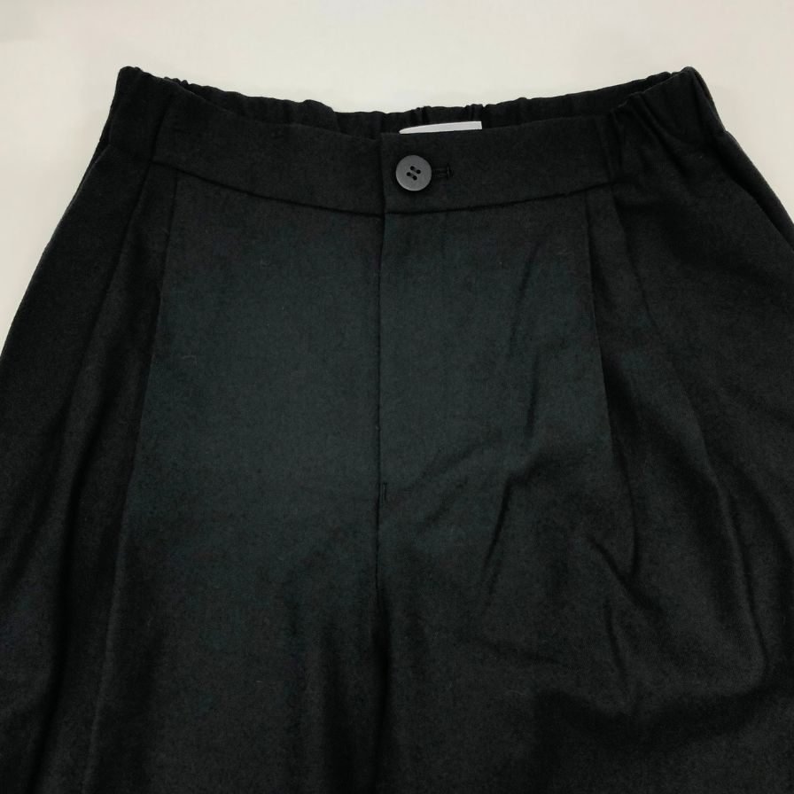 イッセイミヤケ パンツ 2タックロングパンツ IM03FF091 ウール レディース ブラック サイズ2 ISSEY MIYAKE 【AFB11】