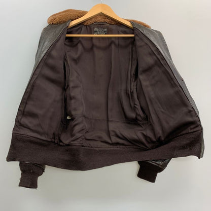 極美品◆ザリアルマッコイ フライトレザージャケット Type G-1 メンズ ブラウン サイズ38 THE REAL McCOY’S 【AFG1】