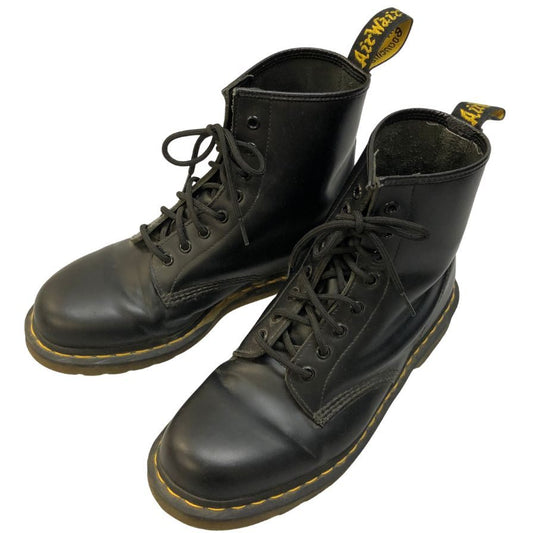 ドクターマーチン ブーツ 8ホール レースアップ レザー 1460 ブラック メンズ サイズUK9 Dr.Martens 約28.0cm【AFC4】