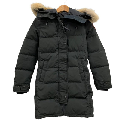 極美品◆カナダグース ダウンコート マッケンジーパーカ コヨーテファー 2302JL レディース サイズS ブラック CANADA GOOSE 【AFA6】