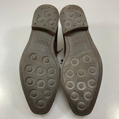 クロケット&ジョーンズ ストレートチップ ハラム ダークブラウン サイズ6.5E CROCKETT&JONES HALLAM ビジネスシューズ 約26.0cm【LA】【中古】