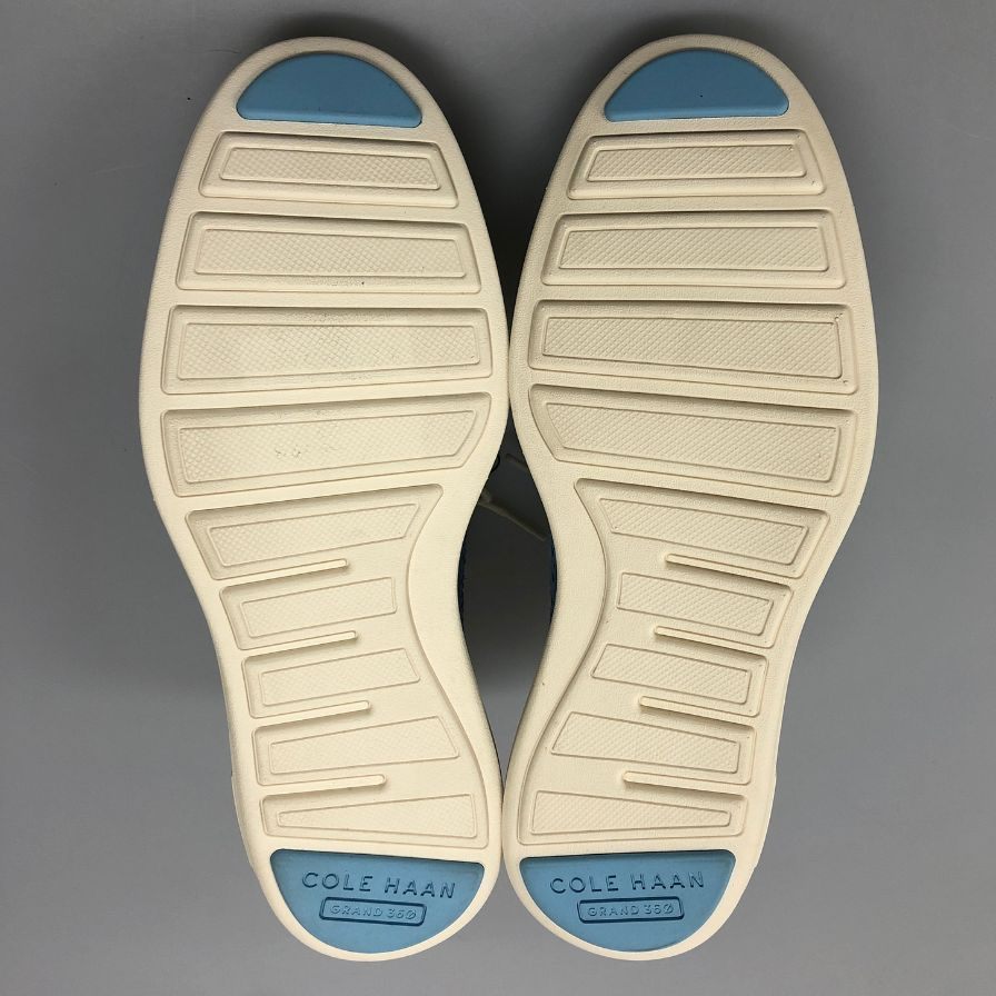 コールハーン レザーシューズ C38485 オリジナルグランドリマスタードロングウィングオックスフォード サイズ8 ブルー系 メンズ COLE HAAN 約26.5cm【AFC5】