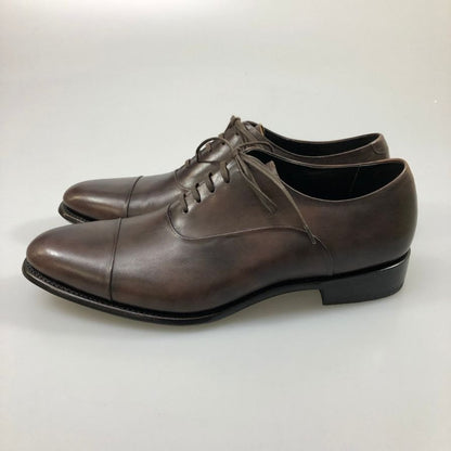 シェットランドフォックス レザーシューズ プレーントゥ デューク 055F ブラウン メンズ サイズ8.5 SHETLAND FOX 約26.5cm【AFC4】