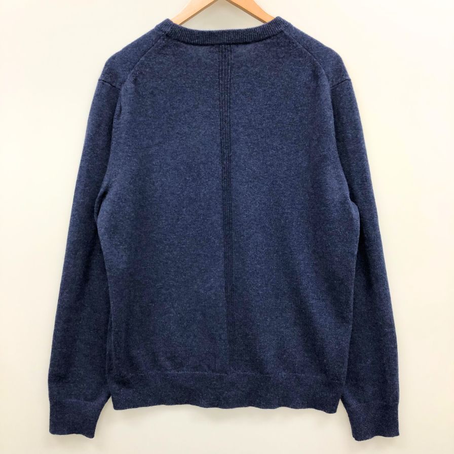 中古◆セオリー ニットセーター カシミア 100% クルーネック ブルー メンズ サイズM Theory 【AFB4】