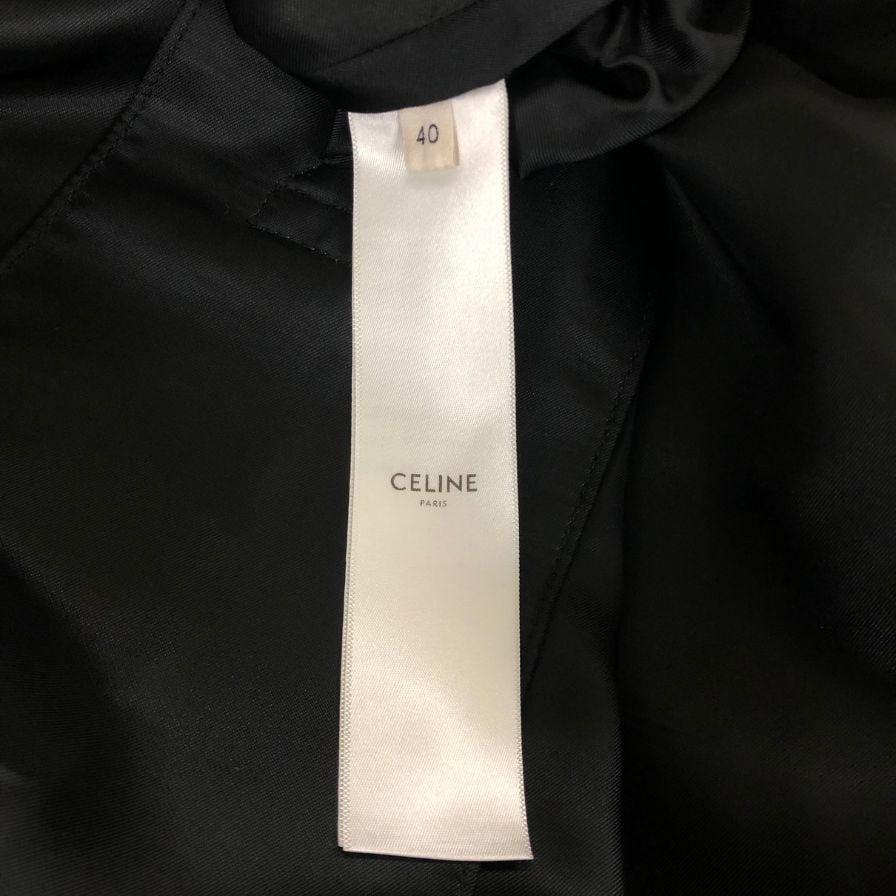 美品◆セリーヌ クラシックトレンチコート エディ期 ベージュ レディース サイズ40 2M015984C CELINE 【AFA9】