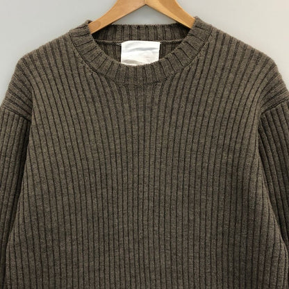 美品◆リパーパス ニット クルーネック ウール メンズ ベージュ サイズL RE-PURPOSE 【AFB15】
