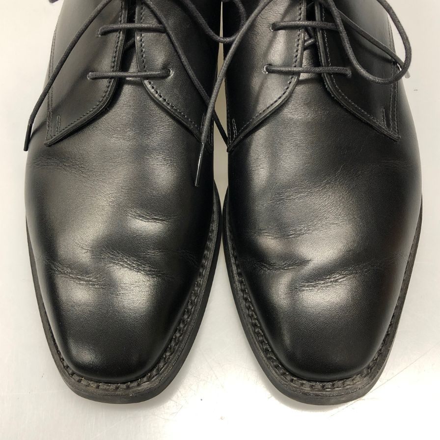 宮城興業 SQ-002 3アイレット Vフロント パターンオーダー アノネイレザー ブラック サイズ25.0cm メンズ miyagikogyo 約25.0cm【AFD12】