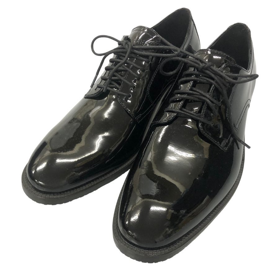 コールハーン パテントレザー プレーントゥ C38447 メンズ サイズ25cm ブラック COLE HAAN 約25.0cm【AFD3】