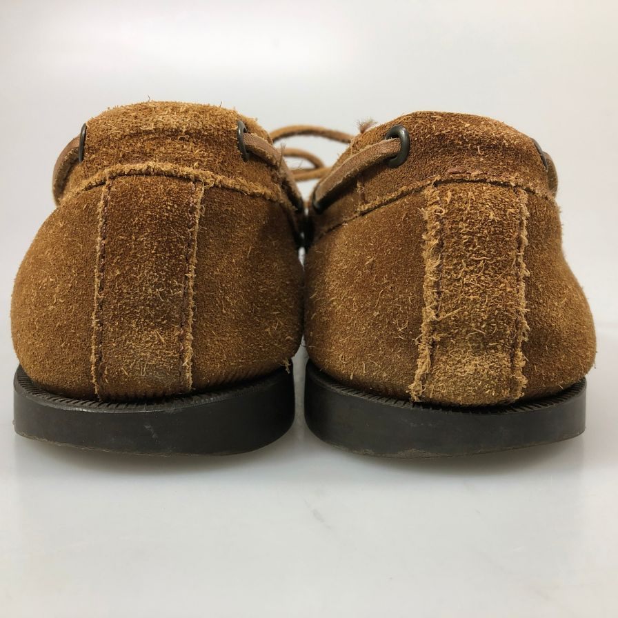 ユナイテッドアローズ デッキシューズ モカシン スエード ブラウン メンズ サイズ8.5 UNITED ARROWS 約26.5cm【AFC53】