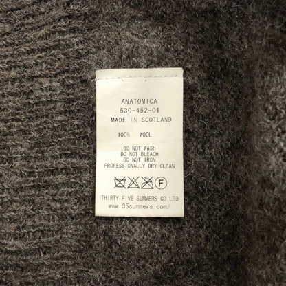 美品◆アナトミカ ニット タートルネック ウール ブラウン メンズ サイズ38 530-452-01 ANATOMICA 【AFB15】