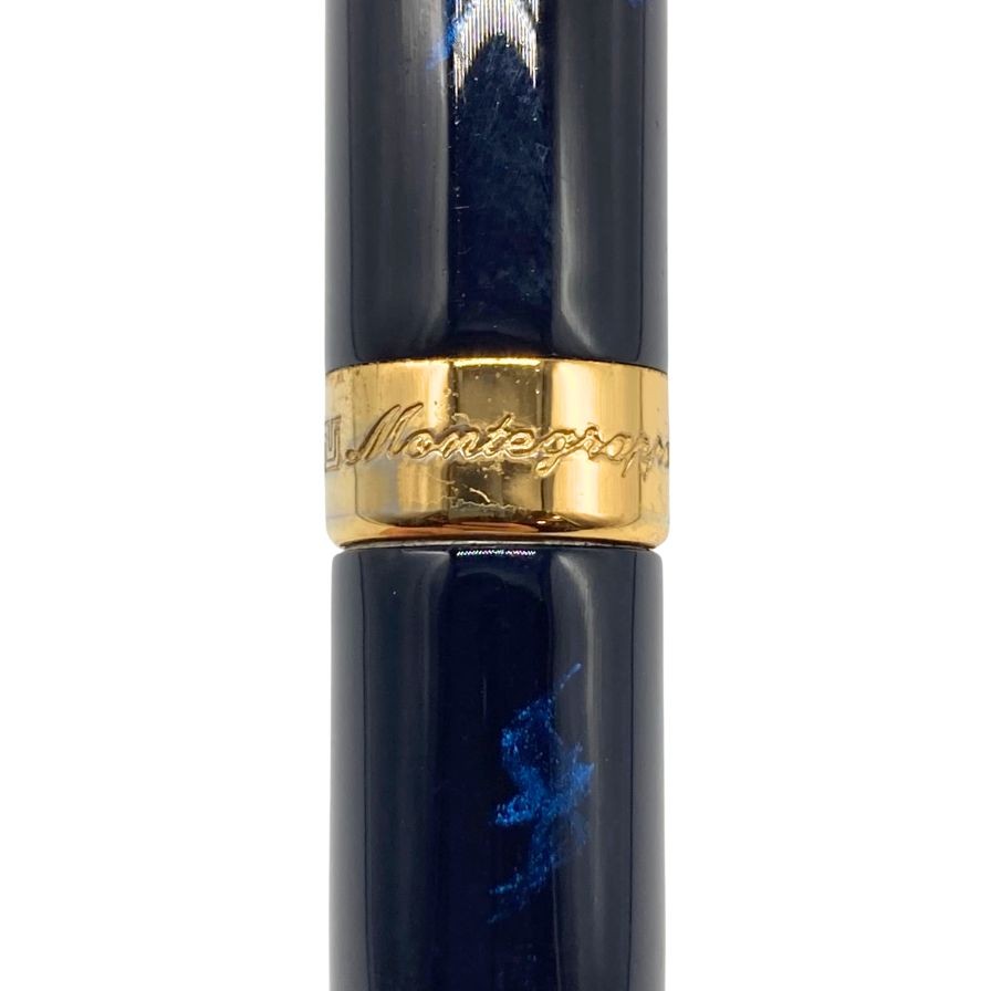 モンテグラッパ ボールペン ツイスト式 ブルー×ゴールド マーブル Montegrappa【AFI8】