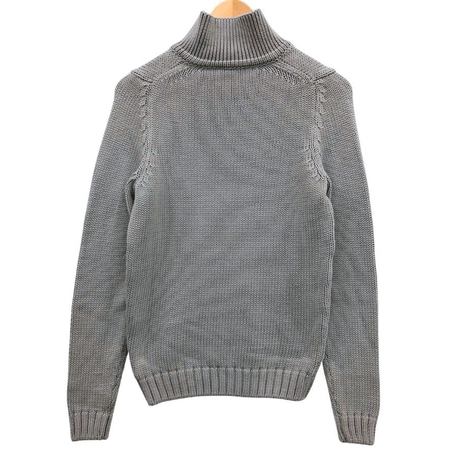 美品◆ザノーネ ニット スキッパー コットン100％ メンズ グレー サイズ44 ZANONE 【AFB45】