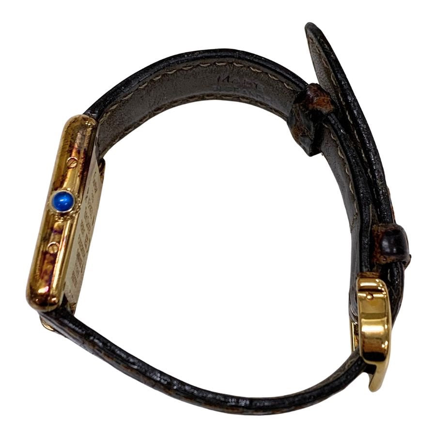 カルティエ 腕時計 マストタンク ヴェルメイユ 925刻印 白文字盤 不動品 Cartier【AFI4】