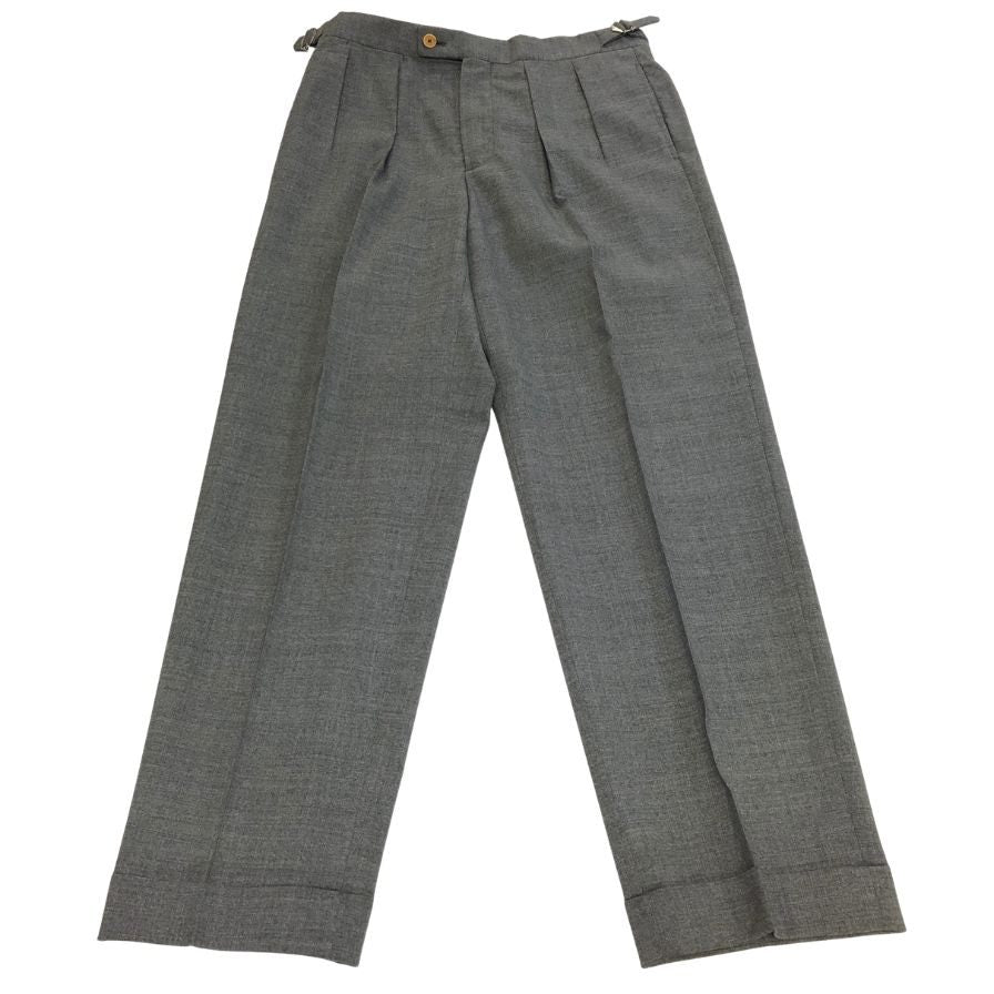 ベルナールザンス ×ビームス ウール混合 スラックス パンツ メンズサイズ US28  グレー BERNARD ZINS × BEAMS 【AFB30】