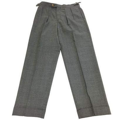 ベルナールザンス ×ビームス ウール混合 スラックス パンツ メンズサイズ US28  グレー BERNARD ZINS × BEAMS 【AFB30】