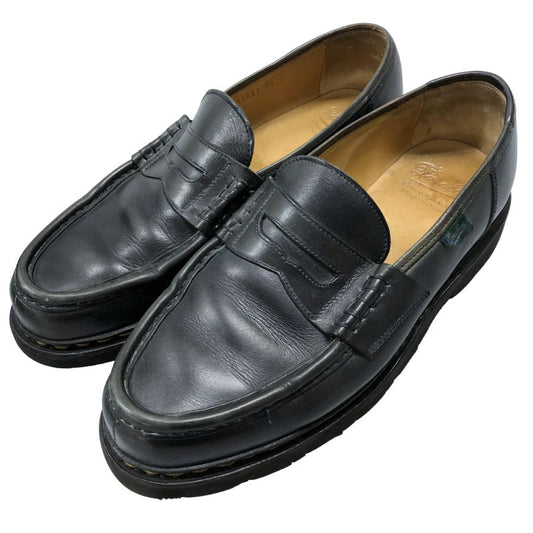 パラブーツ ローファー ランス レザー ブラック サイズ8 メンズ PARABOOT REIMS ローファー 約26.5cm【LA】【中古】