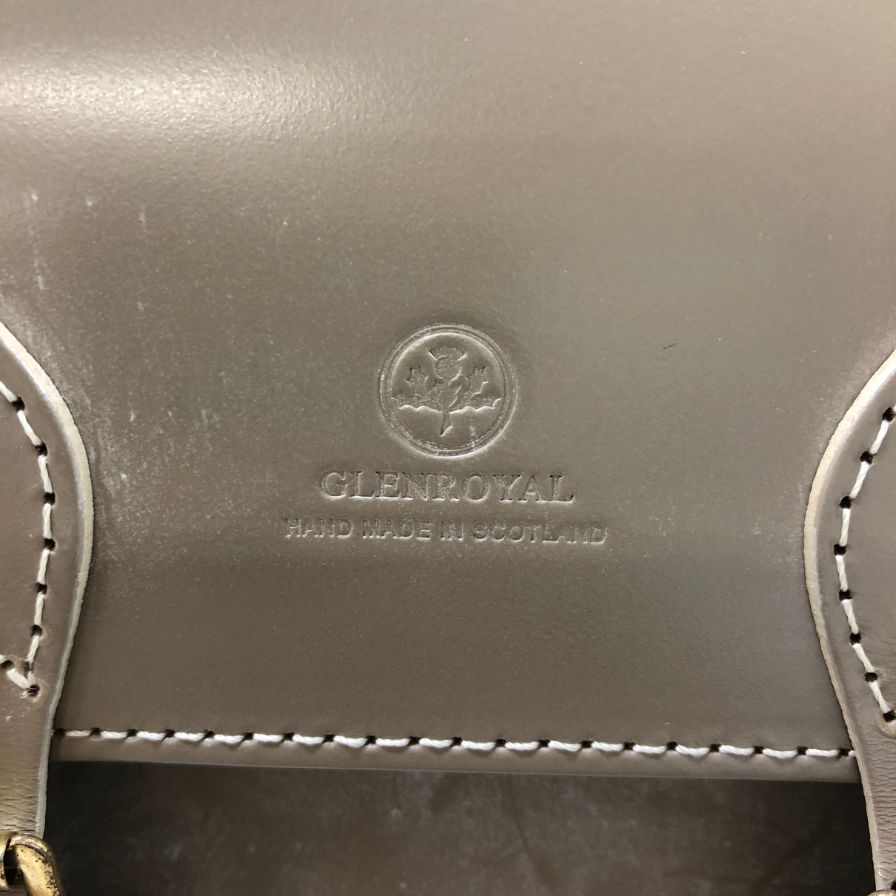 グレンロイヤル ショルダーバッグ サッチェル 9インチ ブライドルレザー トープ GLENROYAL SATCHEL BAG 9INCH【AFE8】
