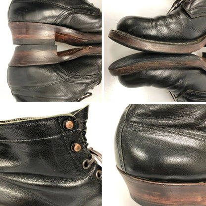ホワイツ ブーツ ワークブーツ セミドレス バッファロー レザー レースアップ ブラック メンズ サイズ27相当 WHITE'S BOOTS SEMI DRESS 約27.0cm【AFC40】