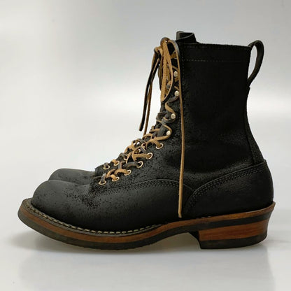 ホワイツブーツ ワークブーツ スモークジャンパー スエード 375 ブラック メンズ サイズ8E White's Boots SMORK JUMPER 約26.0cm【AFD4】