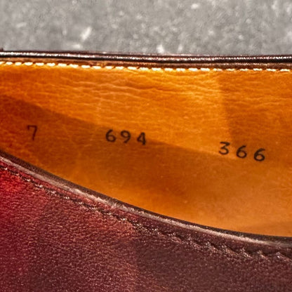 ベルルッティ レザーシューズ シングルモンク バーガンディ サイズUK7 メンズ BERLUTI ビジネスシューズ 約26.0cm【LA】【中古】